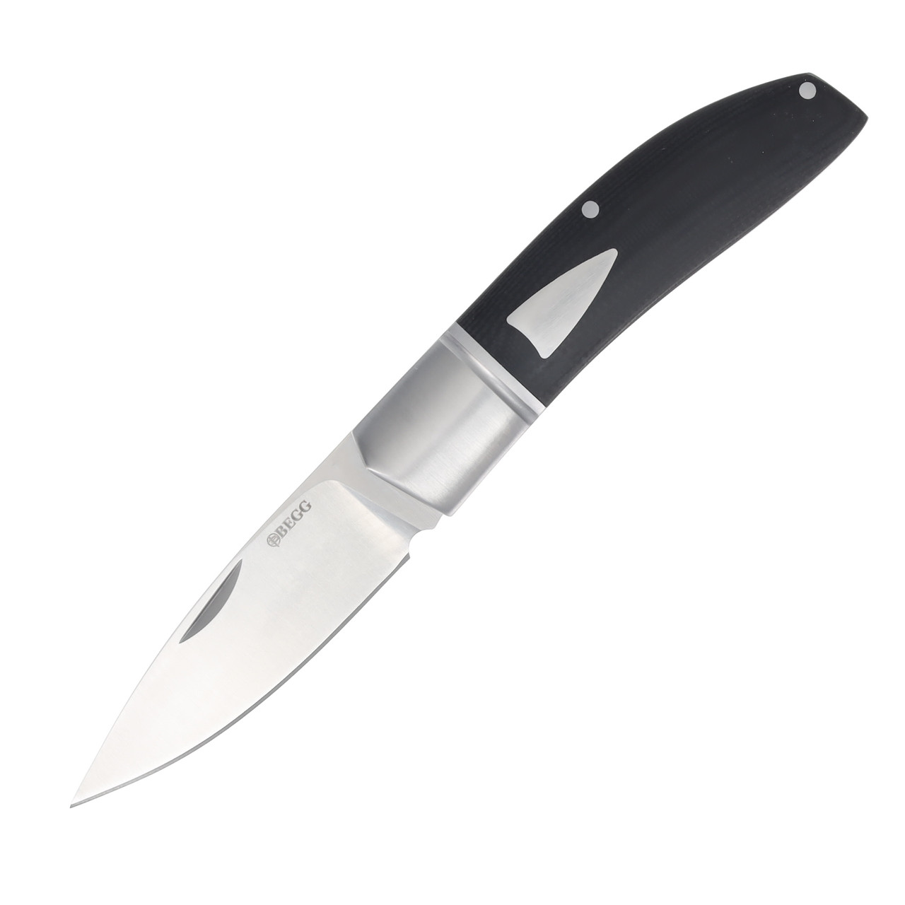 BEGG KNIVES Drop Point Slip Joint Black
