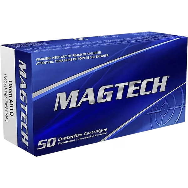 Magtech 10mm Auto Brass 50 Rounds 180 Grain JHP