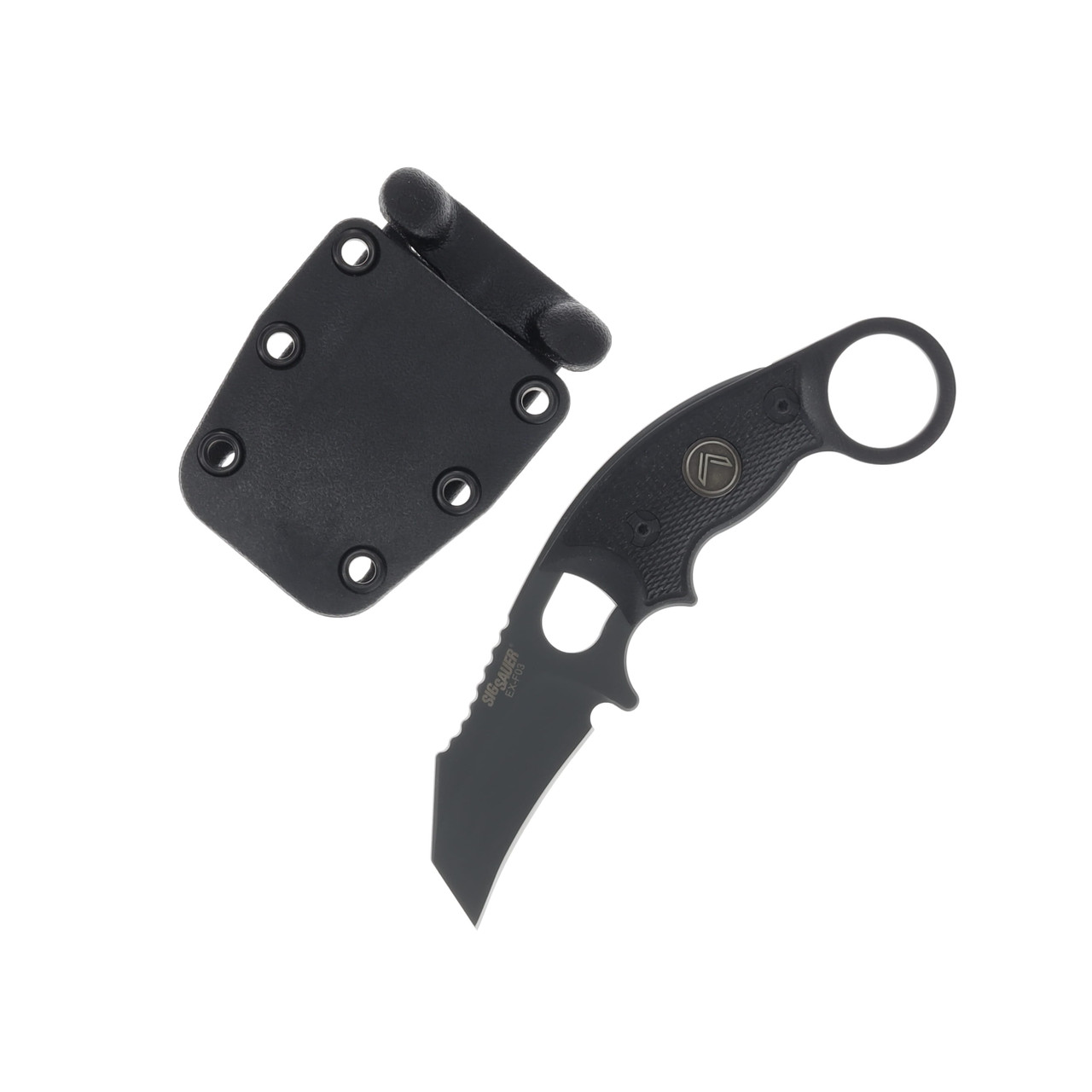 Hogue Sig EX-F03 Scorpion Karambit 2.25in FDE Hawkbill Fixed Blade HG37320