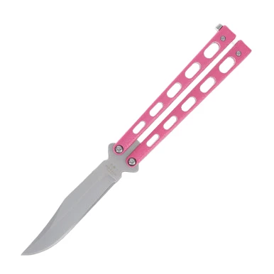 Bear & Son Balisong Pink Clip Point