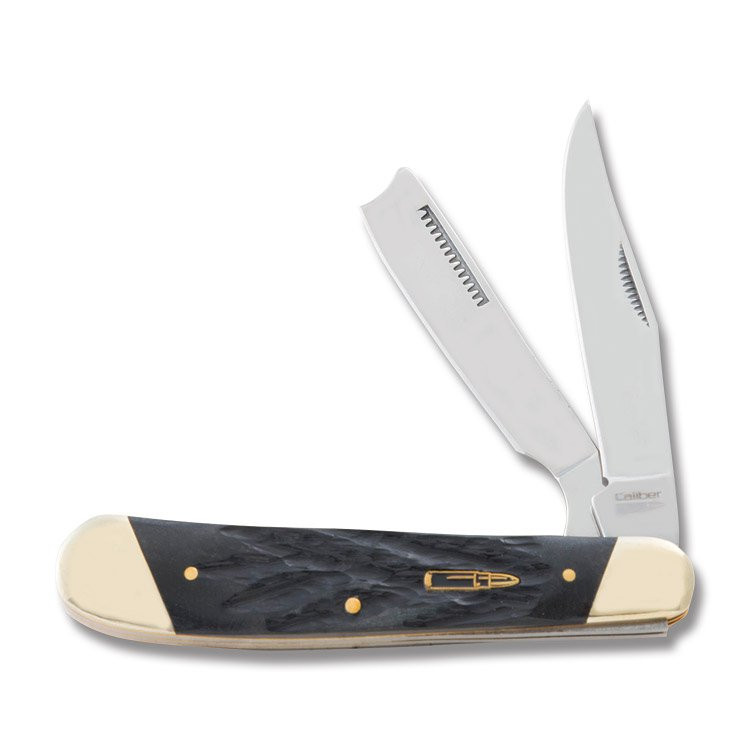 Frost Cutlery Caliber One Arm Razor Black Pickbone Folding Pocket Knife FRCAL170BPB