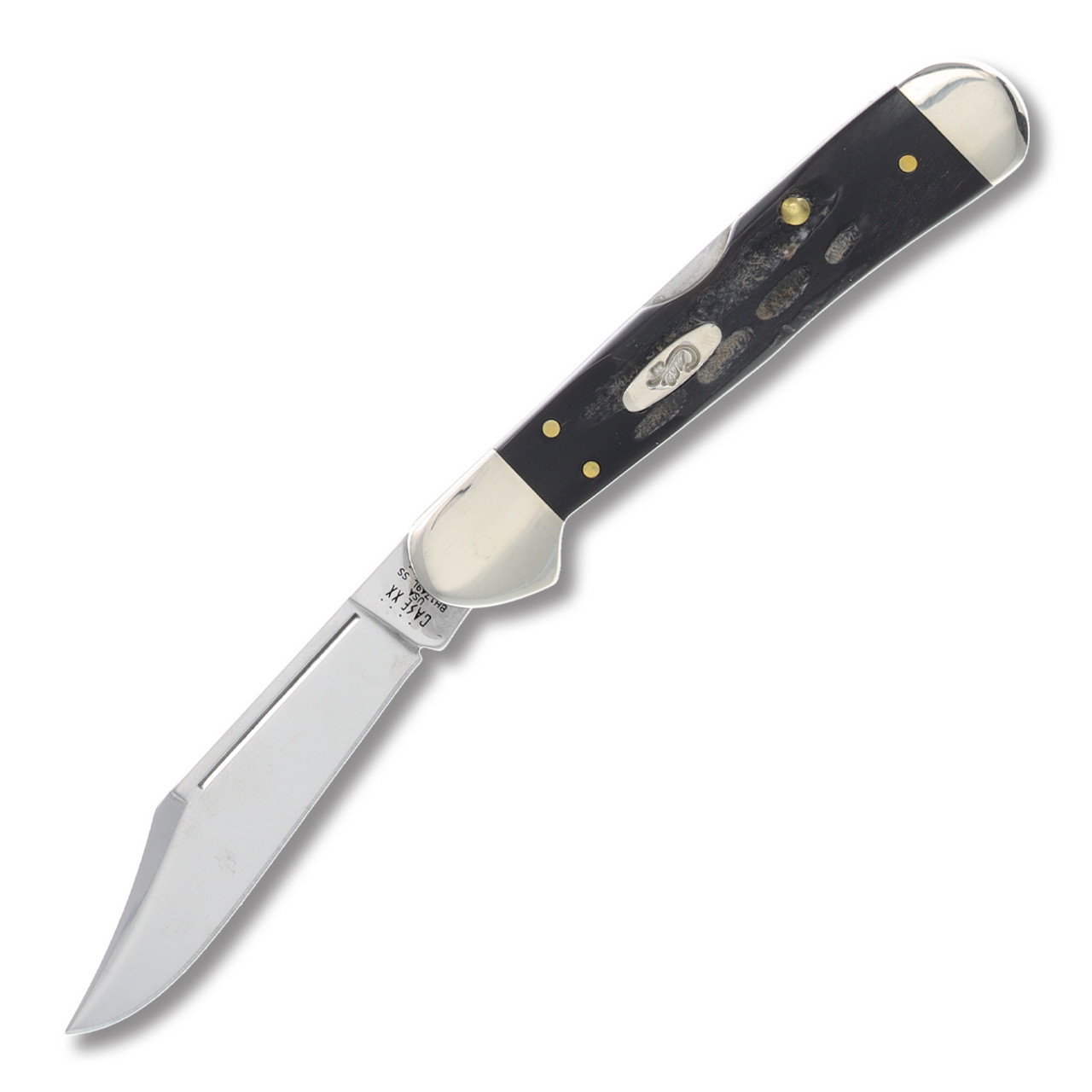 Case XX Mini CopperLock Folding Knife Jigged Buffalo Horn
