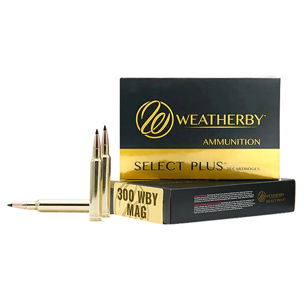 Weatherby Select Plus 300 Weatherby Magnum Rifle Ammunition 20 Rounds  Brass  Centerfire 200 Grain Hornady ELD-X 