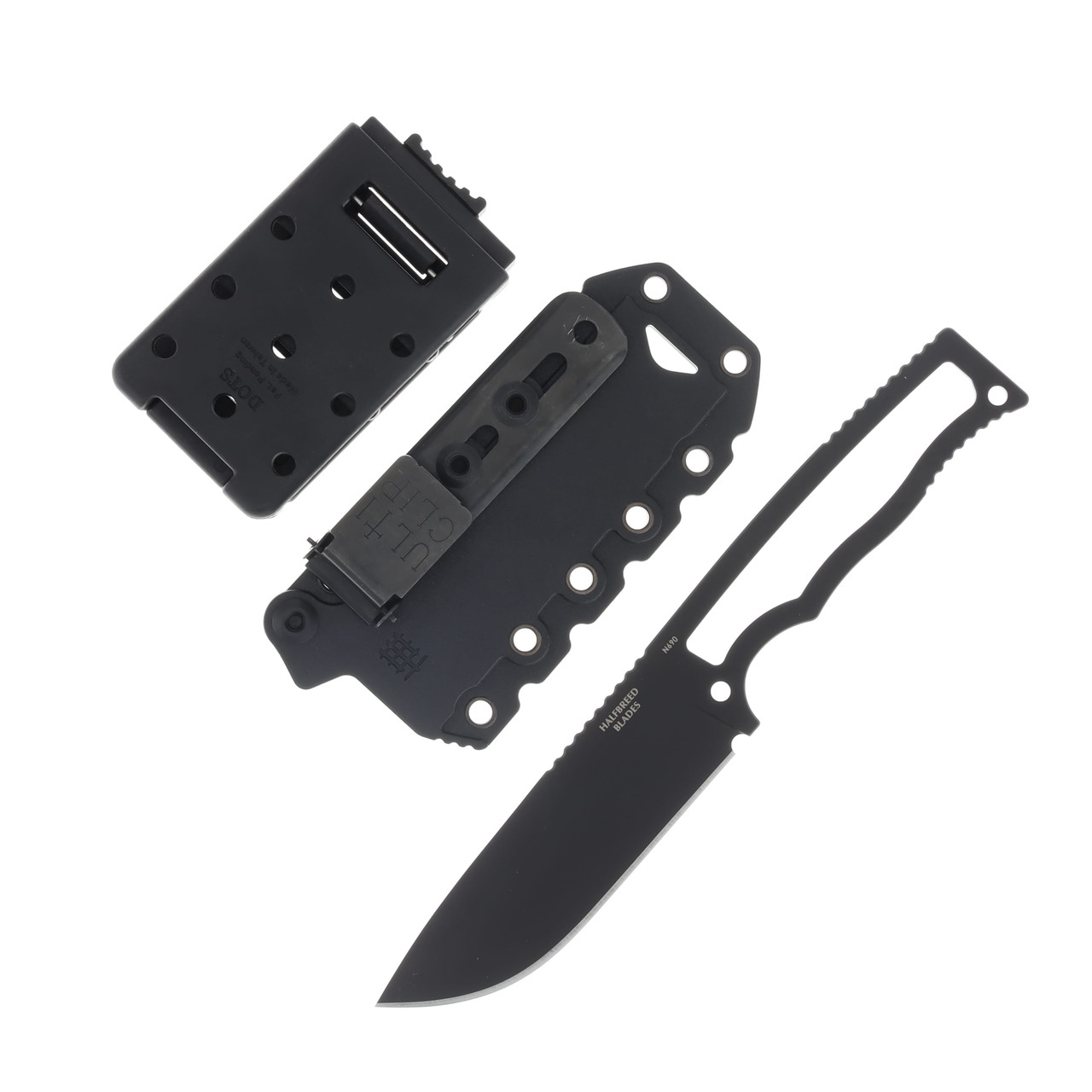 HalfBreed Compact Field Knife - Drop Point N690 - BLK PVD
