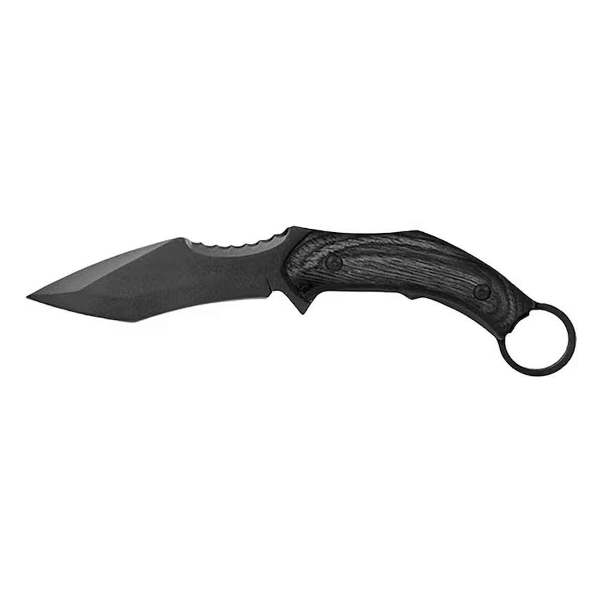 SOG Phantom Edge Karambit Fixed Knife 4.75in Plain Black Oxide Tanto