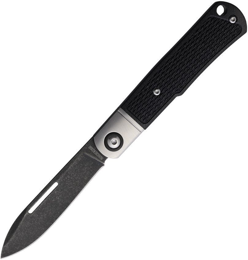 Rough Rider Slip Joint Black G-10 Folding Knife RR2677 - Smoky