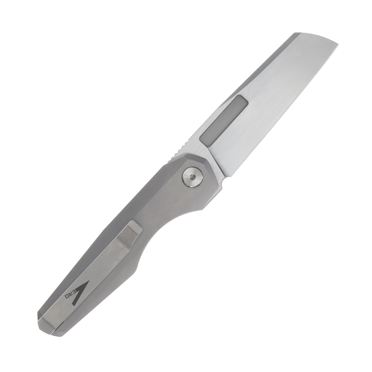Vero Neuron 2.76in Hand Satin M390 Titanium Stonewash V-N-HSS-FK