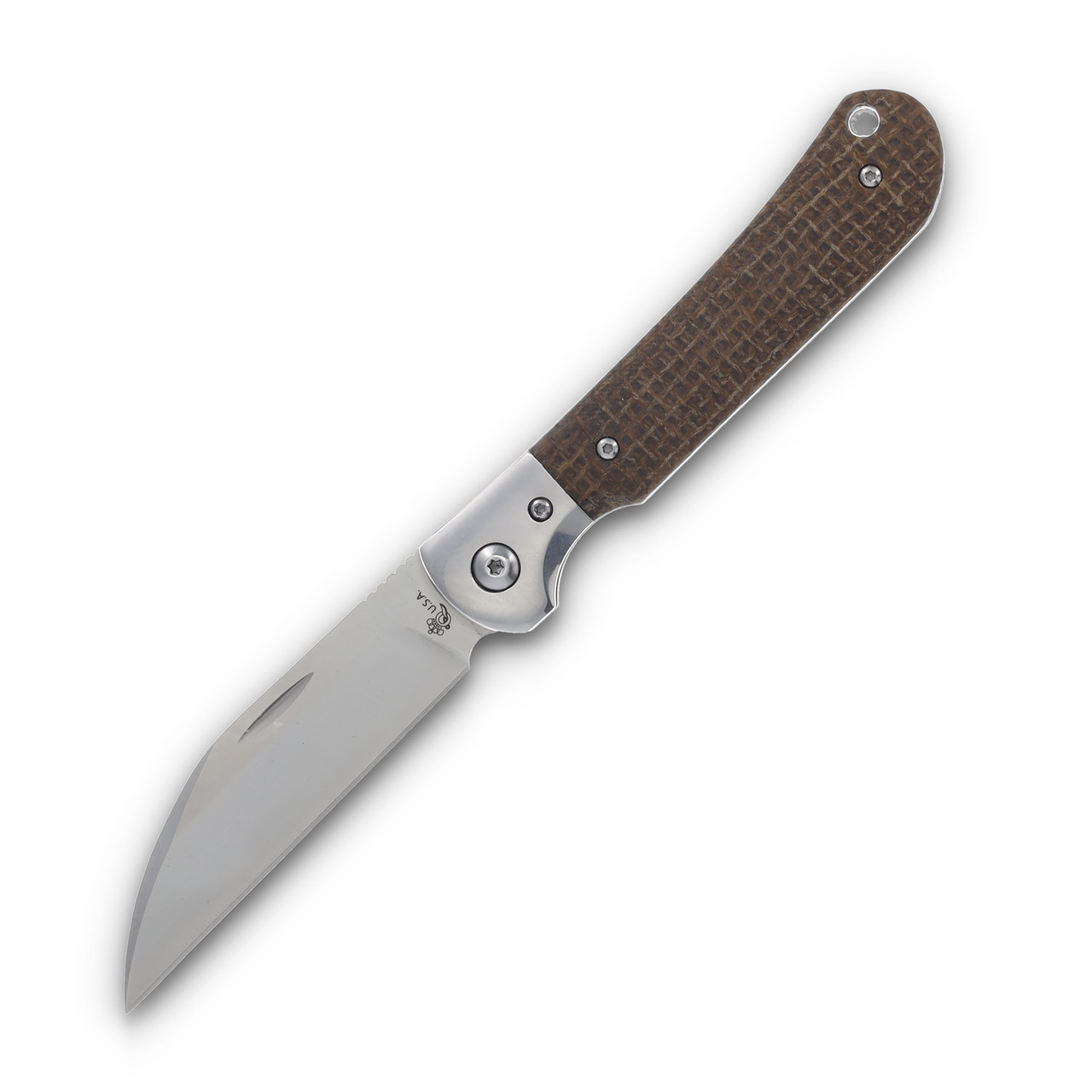 Queen Cutlery 84 Pattern Folding Knife M390/Burlap Micarta QBM84