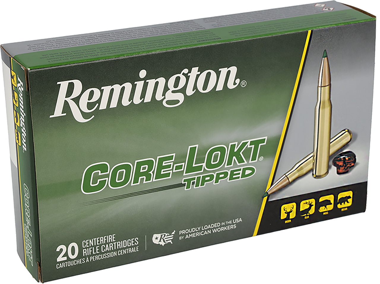 Remington Core-Lokt Tipped 6.5 PRC Rifle Ammunition 140 Grain Brass 20 Rounds Core-Lokt Tipped
