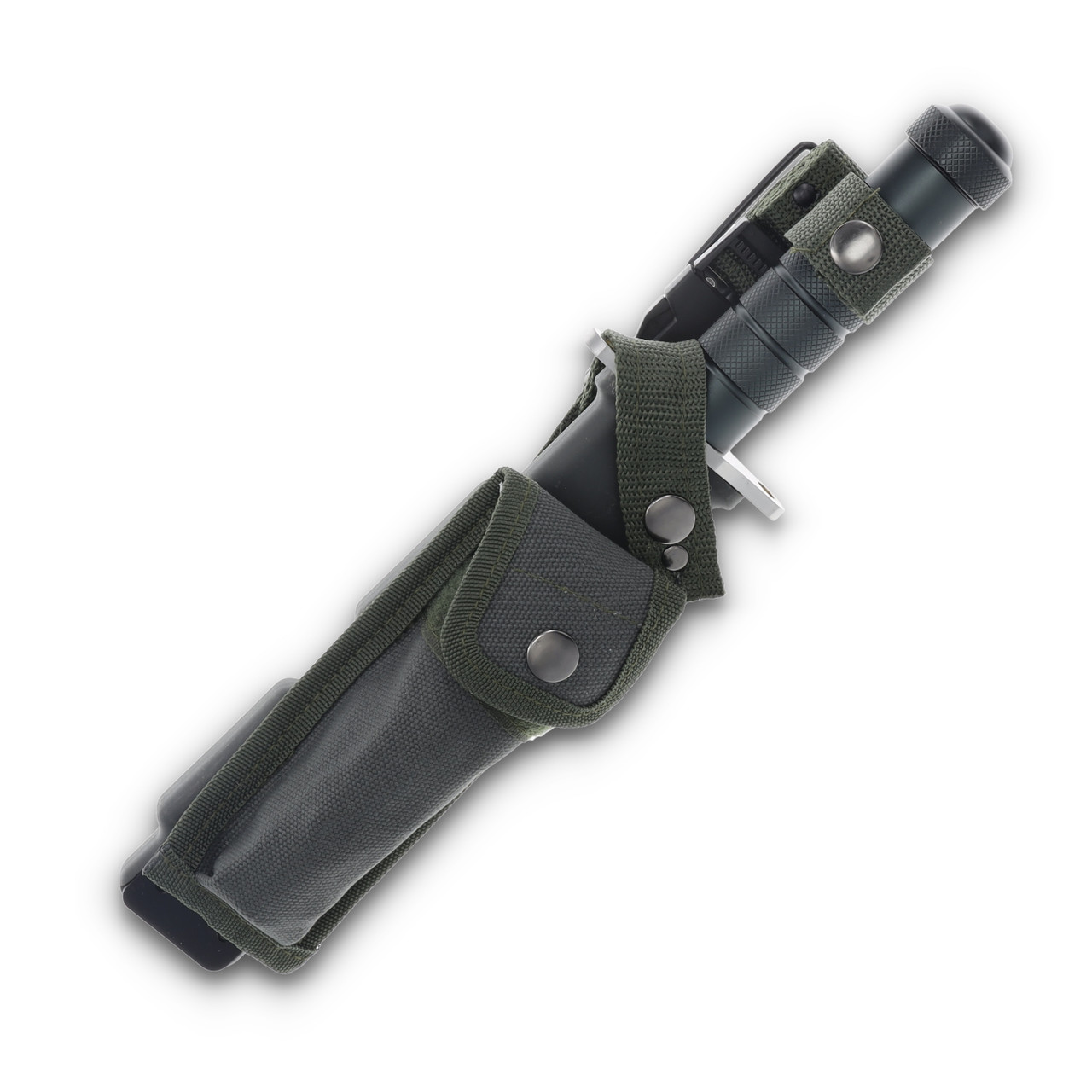 Rough Ryder D2 Survival Knife with Sheath and Survival Kit RR2585