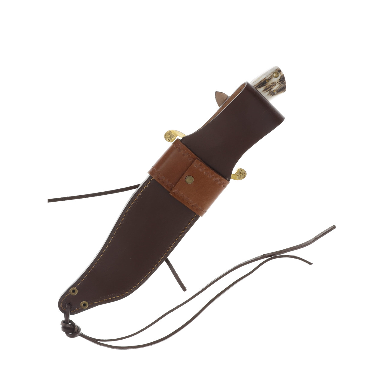 Ole Smoky Alamo Bowie Stainless/Stag with Leather Sheath OS409