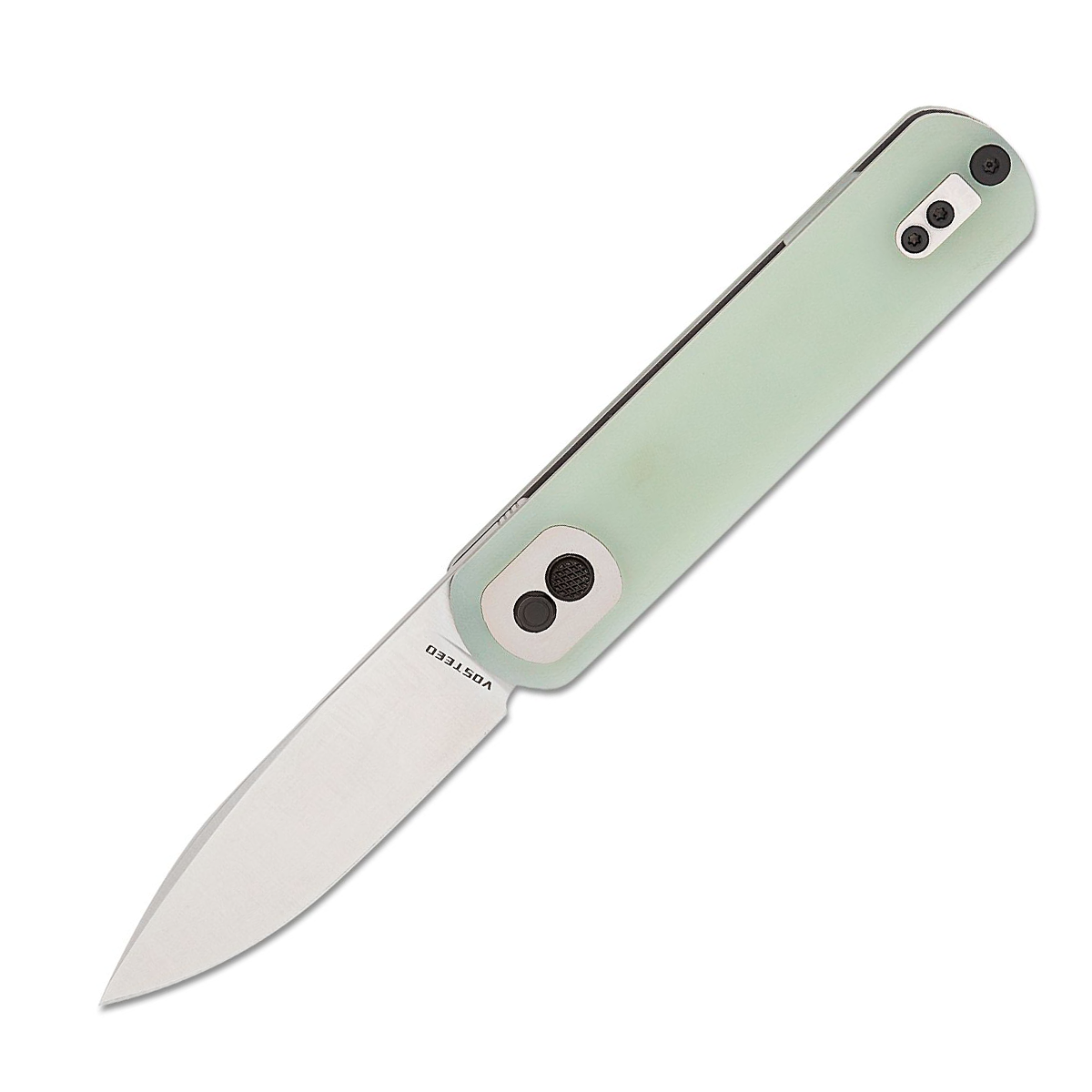 Vosteed Corgi Folding Knife Jade 2.99 Inch Plain Satin Drop Point