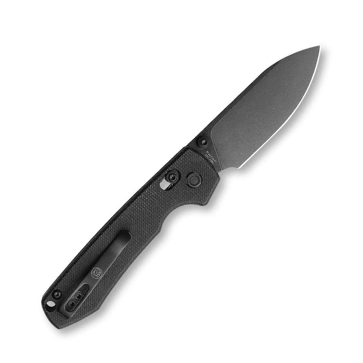 Vosteed Racoon Crossbar Lock Folding Knife Black 14C28N Black