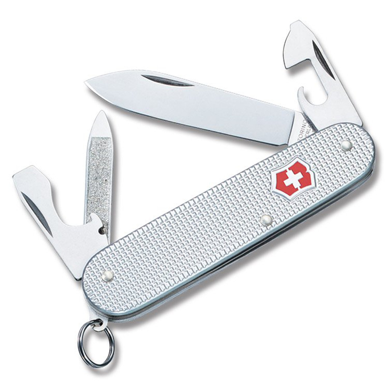 Victorinox Cadet Swiss Army Knife Silver Alox V53042 - Smoky Mountain Knife  Works