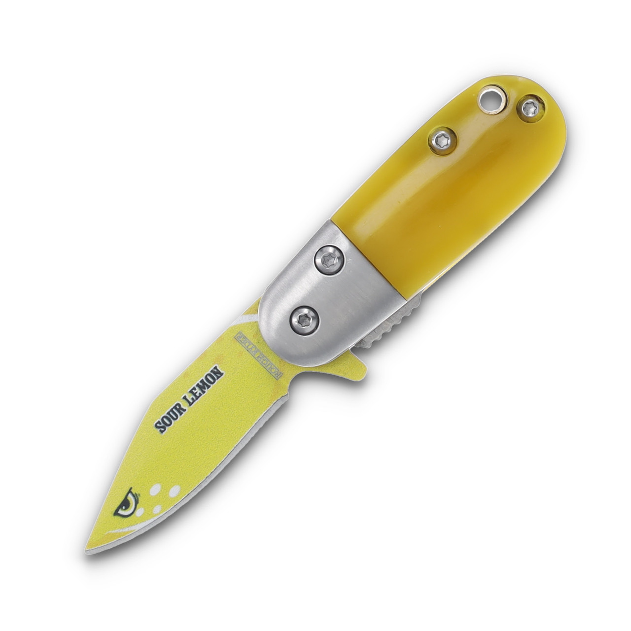Rough Ryder Sour Lemon Assisted Mini Flipper Folding Knife