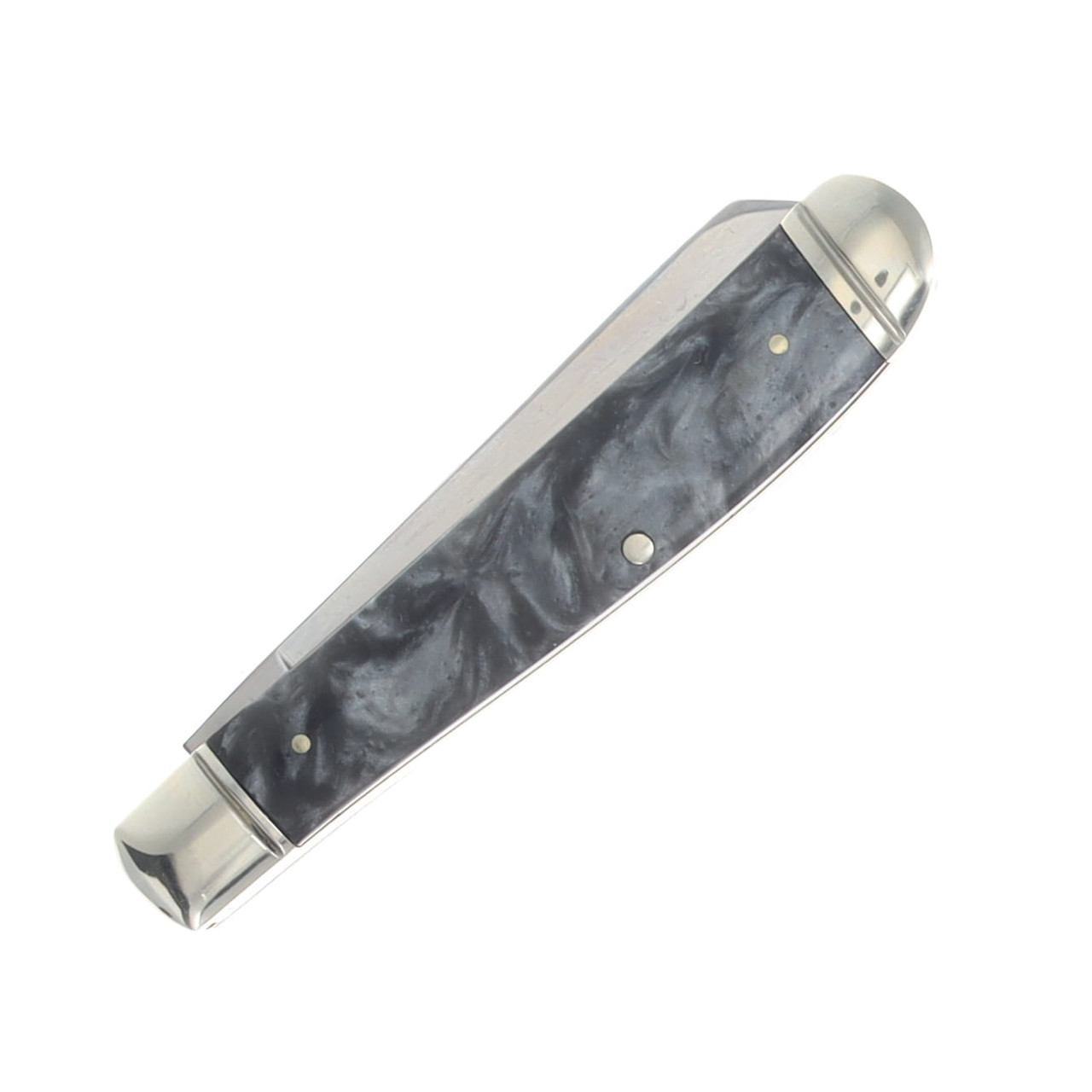 Rough Rider Black Ice Swirled Synthetic Trapper Pocket Knife Set