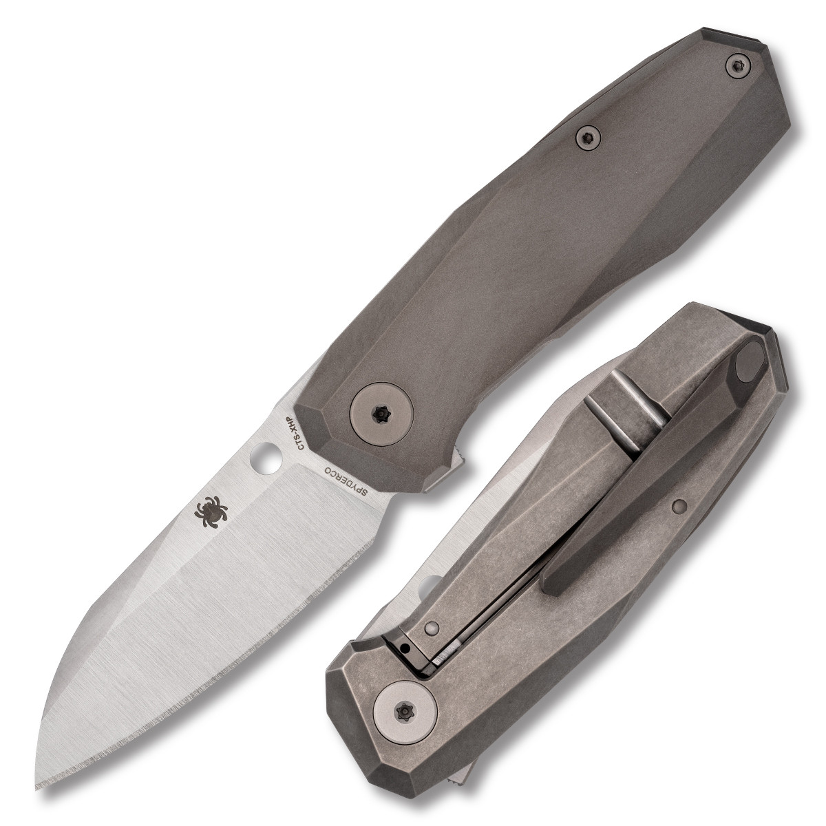 Gray Desperade Tic Ⅲw 19-20 157cm Spyderco Techno 3 Folding Knife Gray 2.64 Inch Plain Satin Sheepsfoot