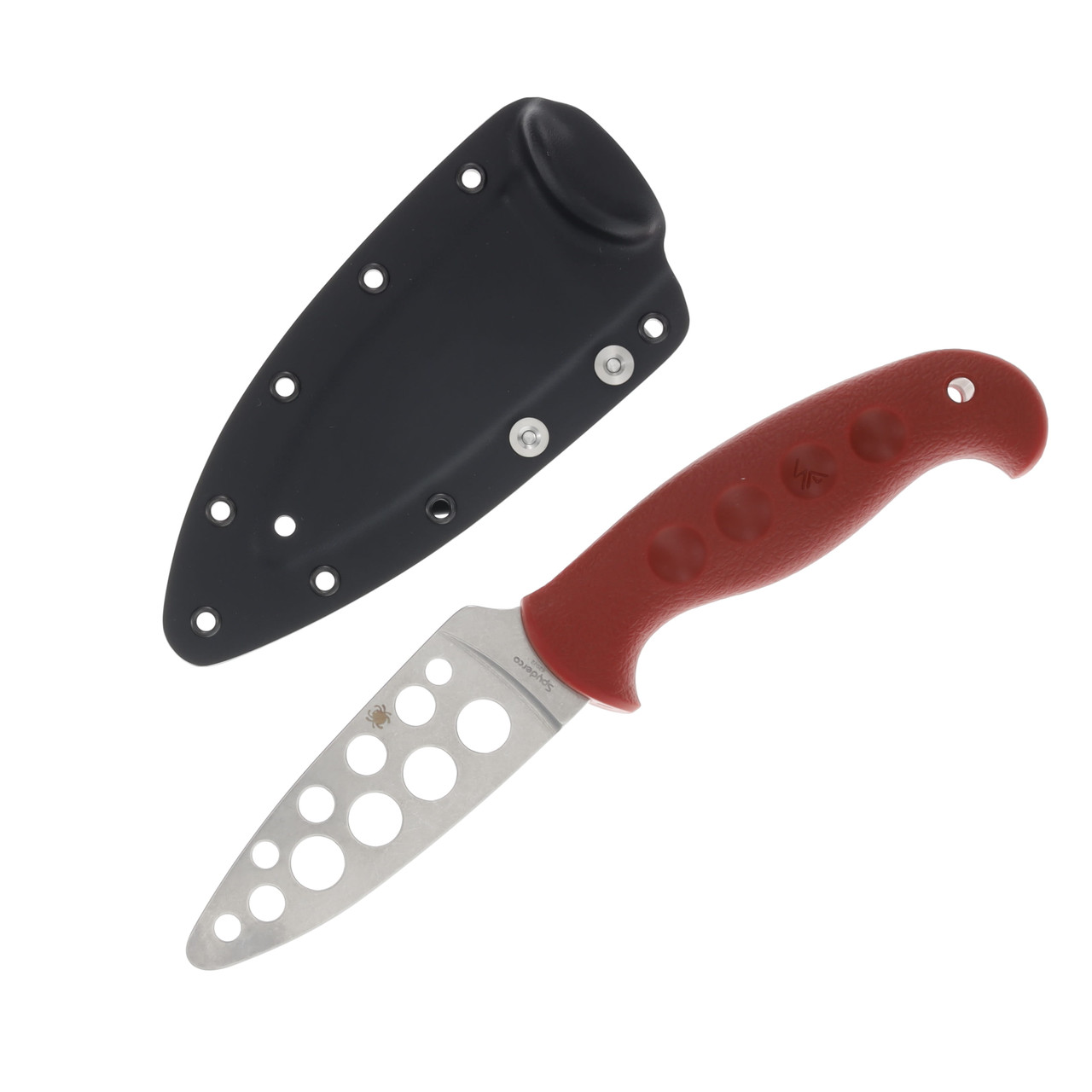 Spyderco Temperance Trainer Red No Edge 4.15 Inch Satin Leaf SPFB05TRD