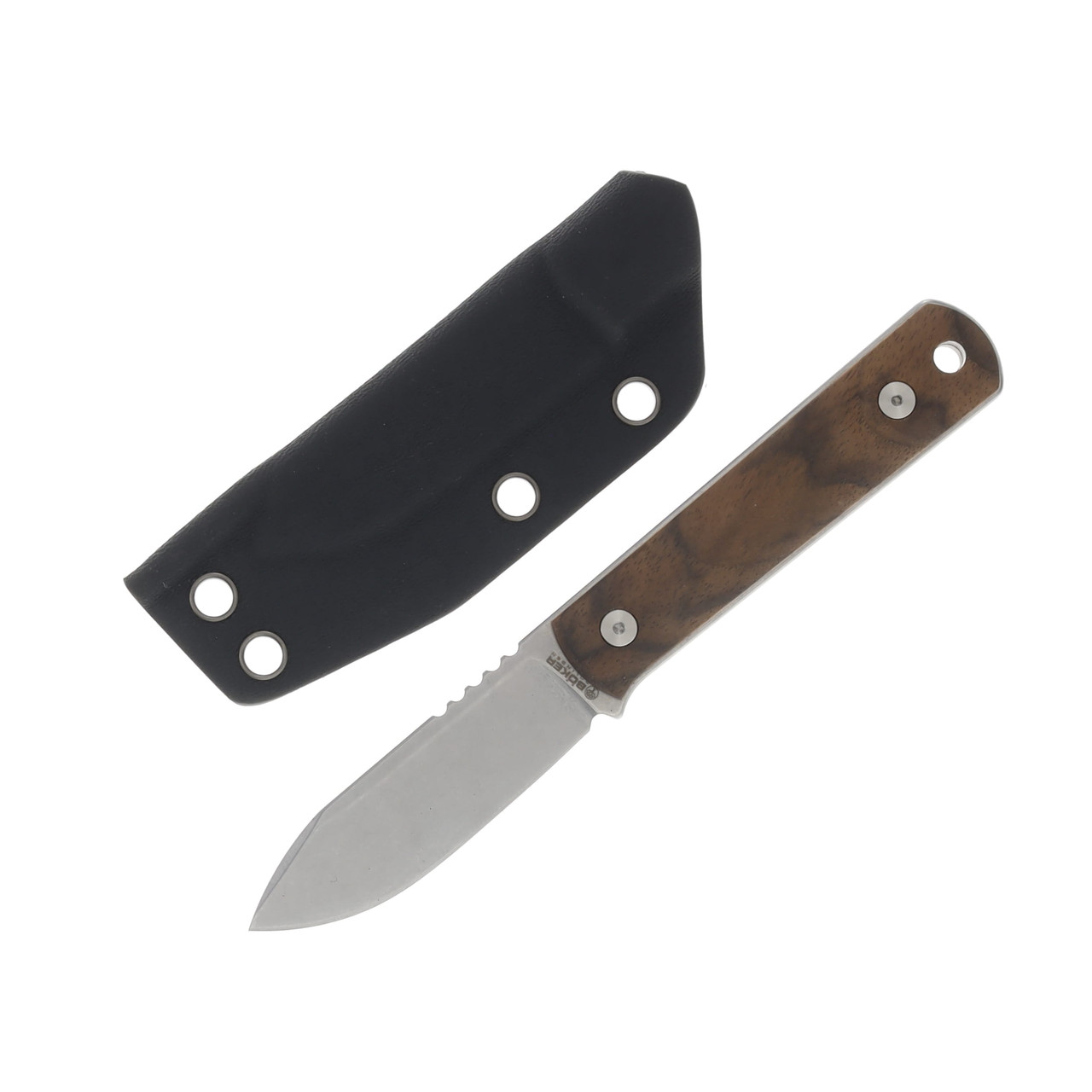 Boker BFF Packlite MagnaCut Fixed Blade Knife Walnut Wood BK120748