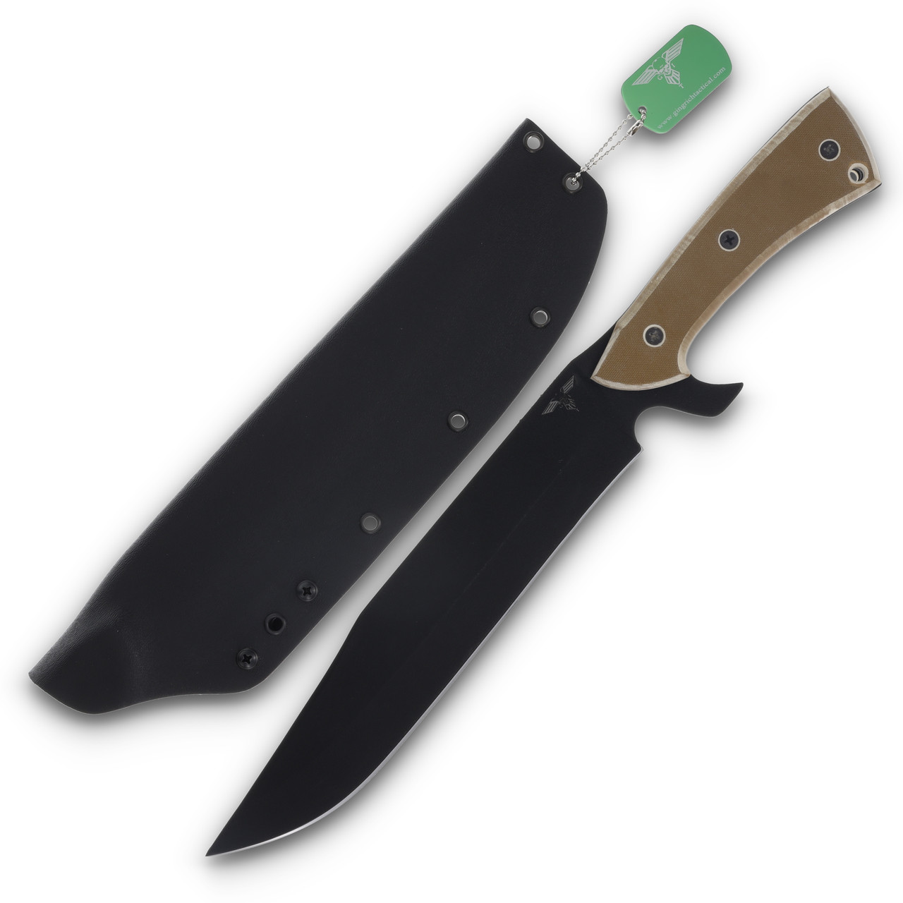 GTI CUSTOM BOWIE 5160 STEEL G10 HANDLE