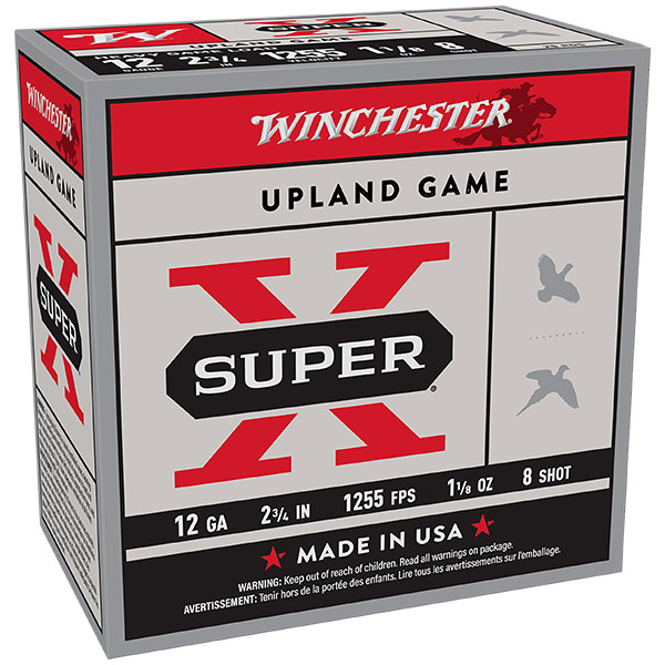 Winchester Super X Heavy Game Load 12 Gauge Shotshell 25 Rounds 2.75in 1-1/8oz #8 Lead Birdshot