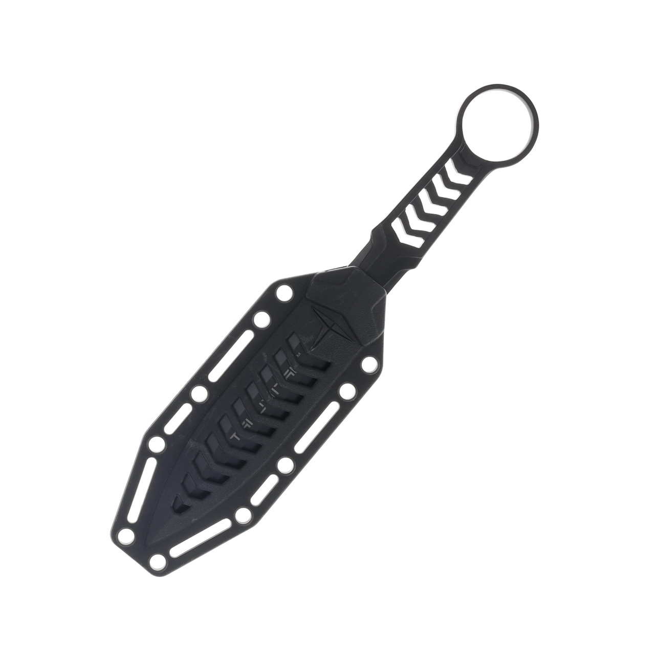 Takumitak Missing Screw Black 4.0in Spear Point Fixed Blade Knife