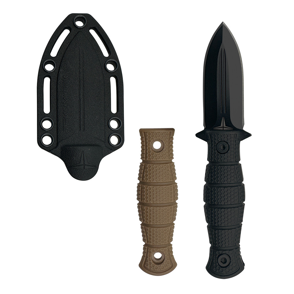 Takumitak Little Buddy 2.9in Black Oxide Spear Point Fixed Blade