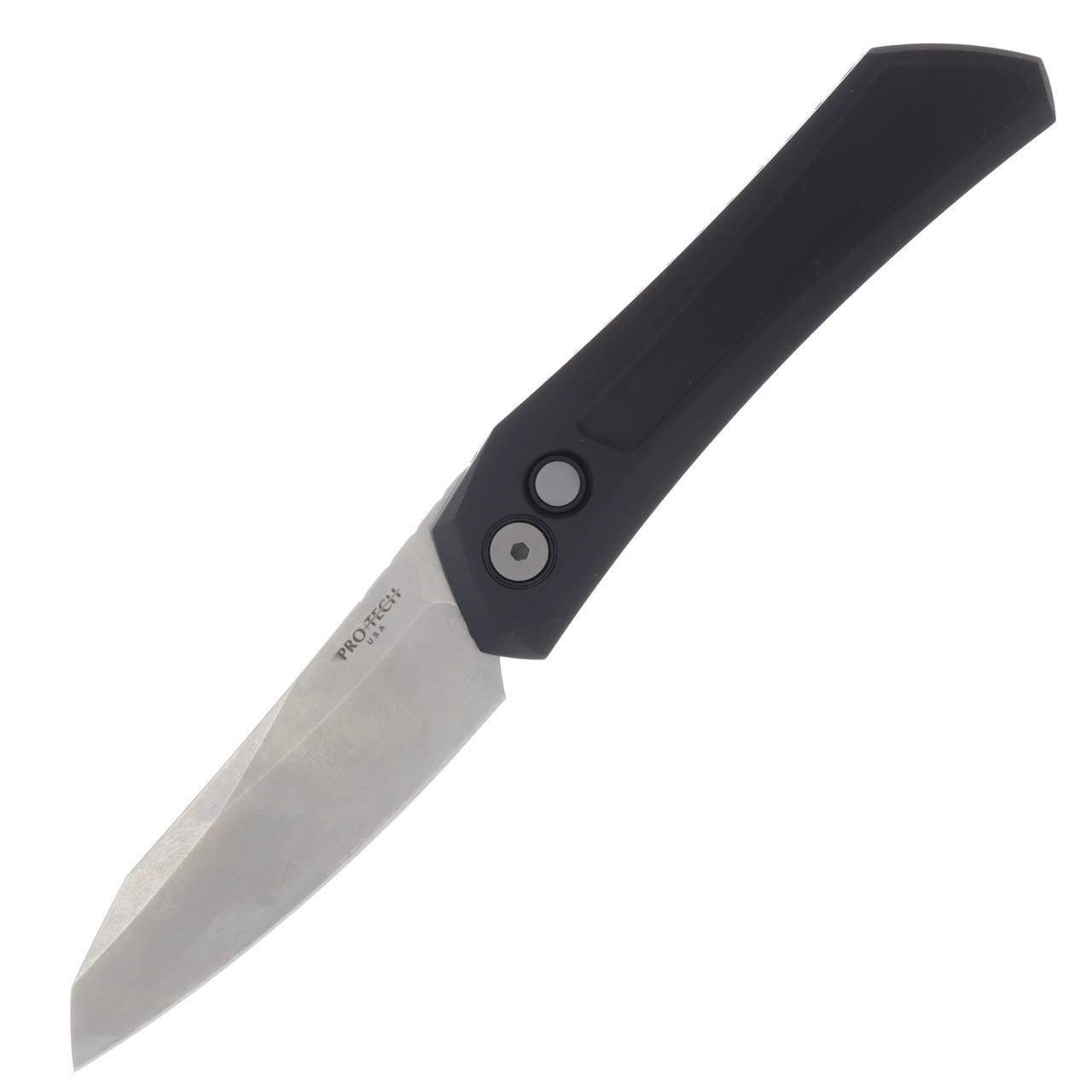 Pro Tech Auto Dmitry Sinkevich Design Oligarch Solid Black Aluminum Handle Stonewash Magnacut Blade