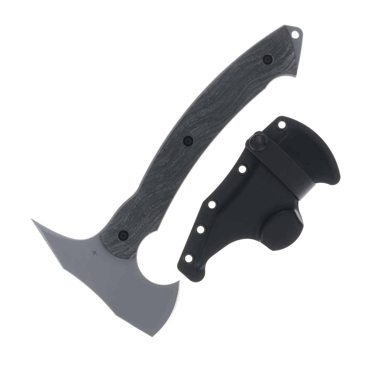 Toor Knives Tomahawk Phantom Grey Handle Cool Grey KG Gunkote D2 Blade