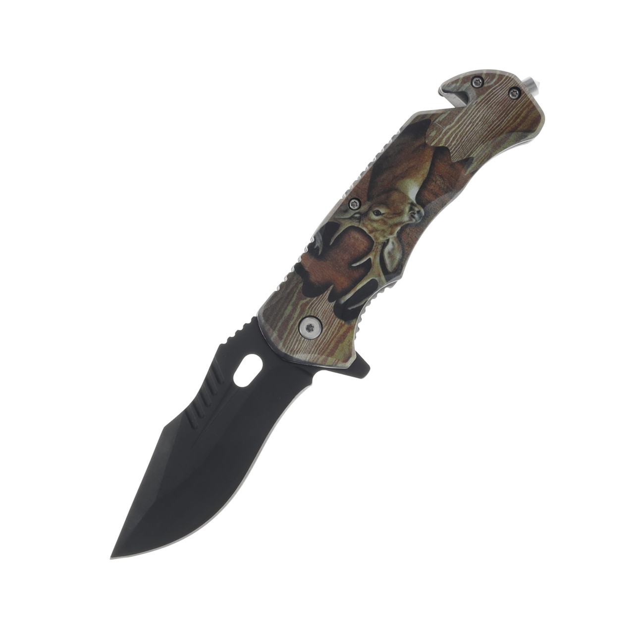 Szco 4.75 Inch Buck Rescue Linerlock