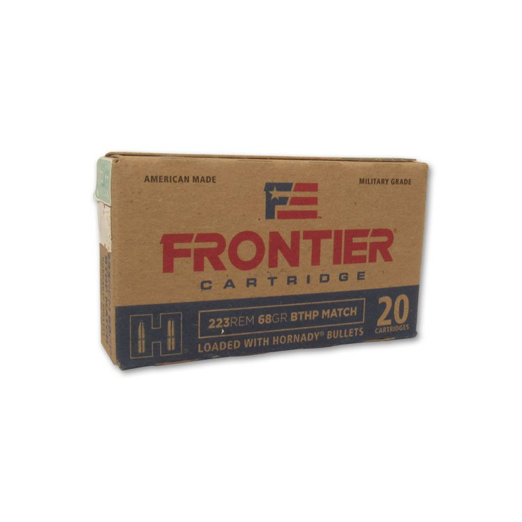 Hornady Frontier .223 Rem 68gr BTHP Match Lake City Brass 20rd Box