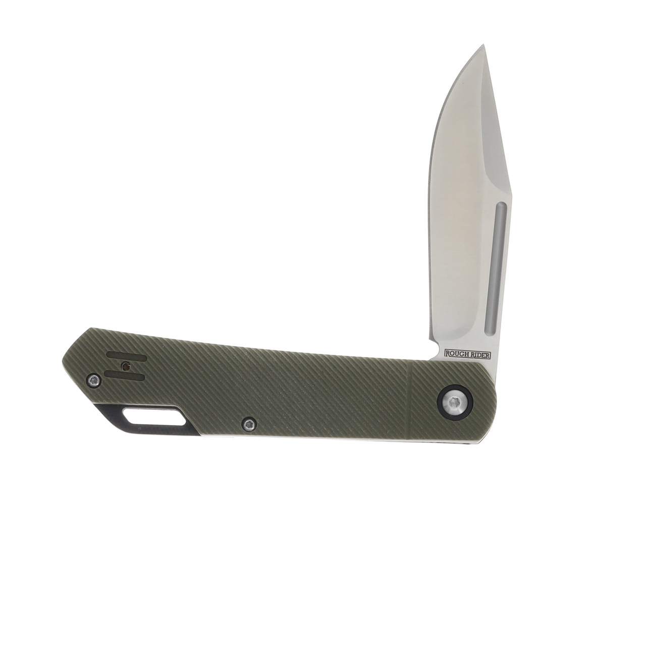 Rough Rider Green G-10 Slip Joint Folding Knife RR2697 - Smoky Mountain ...