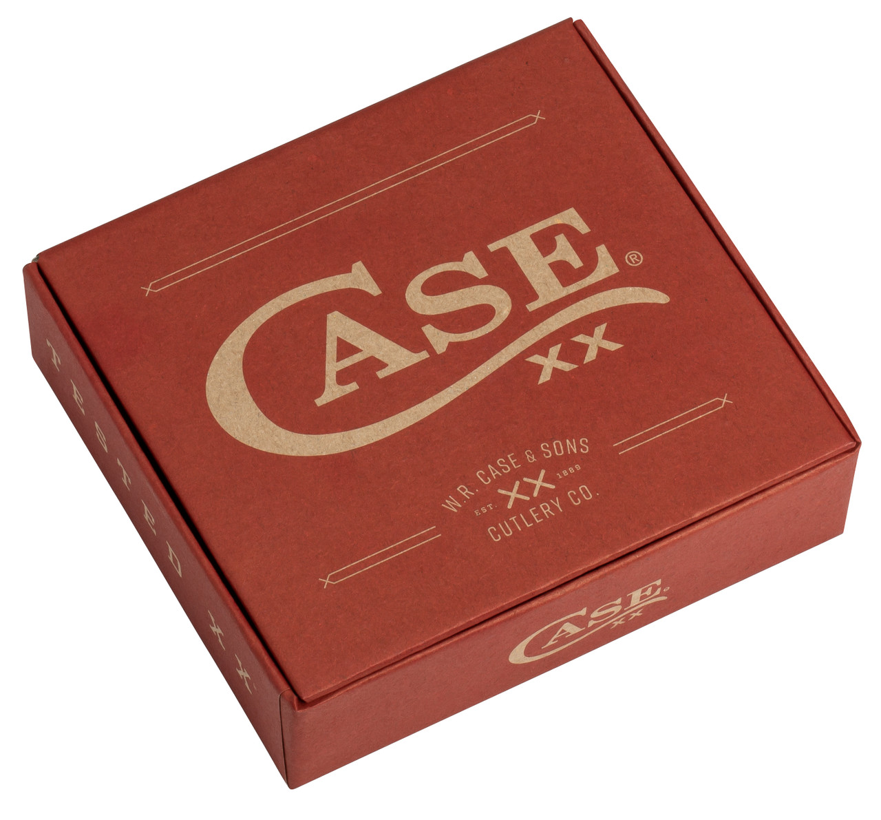 Case XX White Smooth Synthetic Red SparXX Medium Stockman with