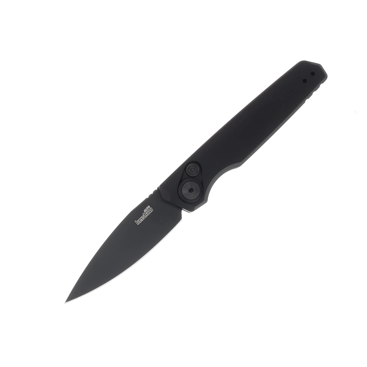 Kershaw Launch 18 Auto Folding Knife Black - 2.79in Black Spear Point Plain AUKS7551BLK