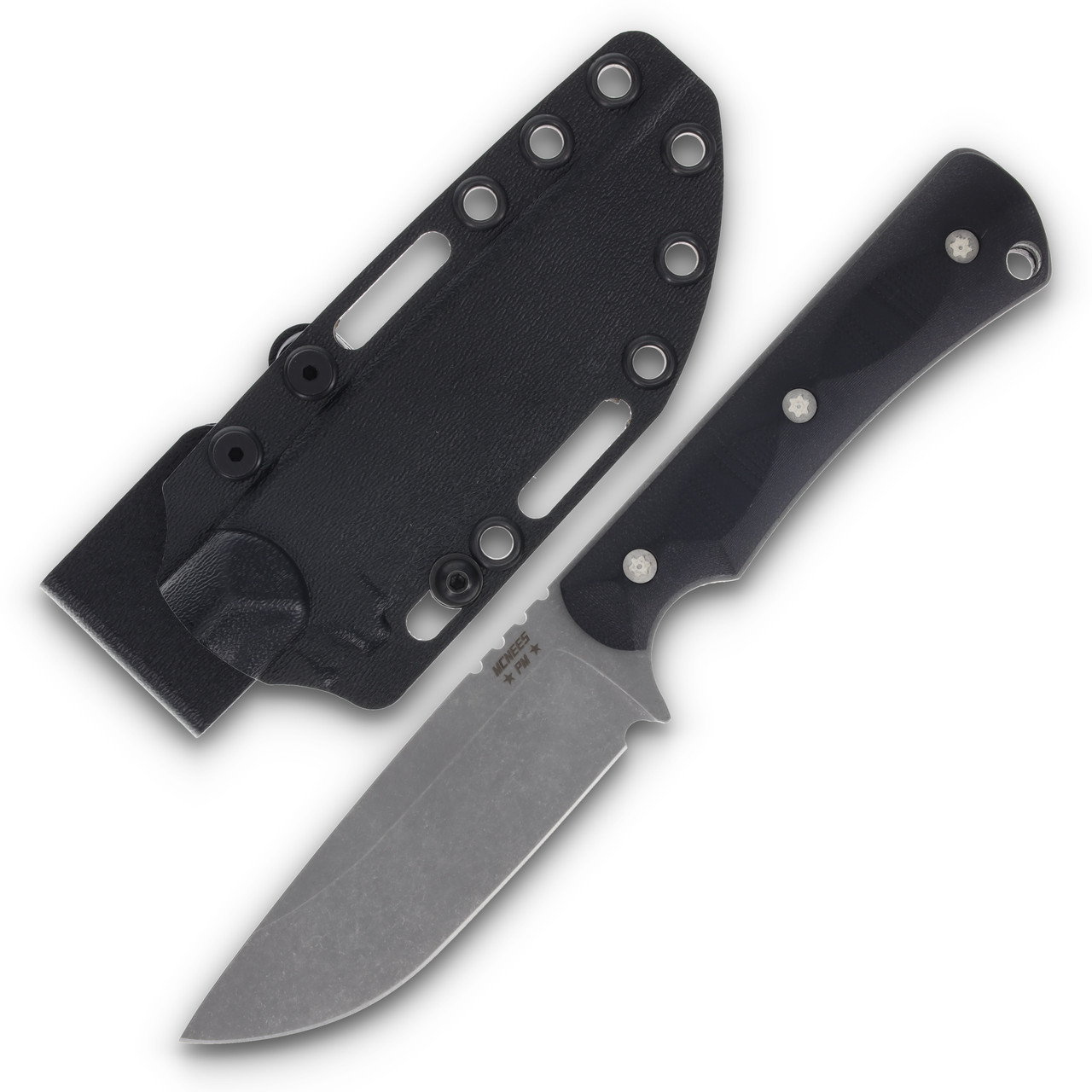 McNees Ridge Runner Fixed Blade Knife Atomic Black