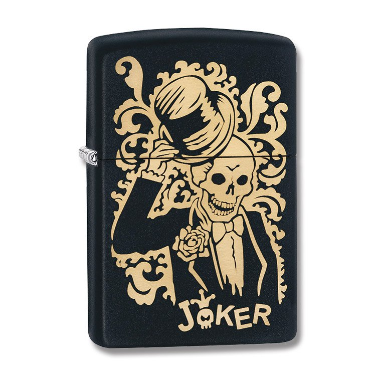 Zippo Lighter Joker Black Matte