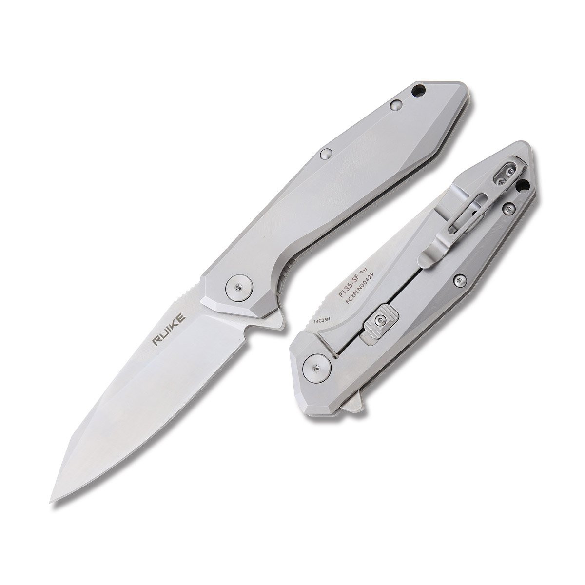 Ruike P135SF Folding Knife 3Cr14N S.S. Handle Sandvik 14C28N Blade RUPP135SF
