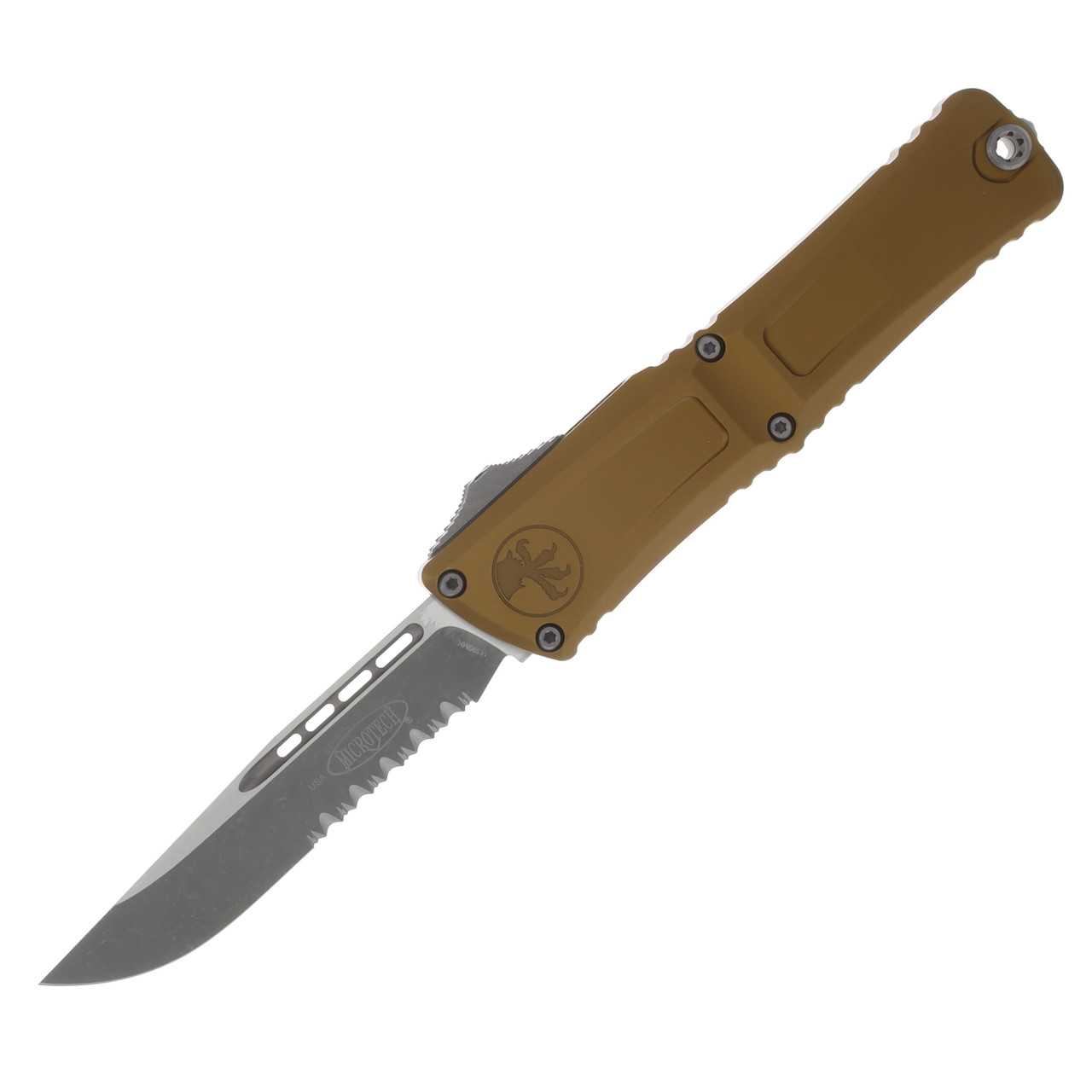 Microtech Combat Troodon S/E Gen III Tan Apocalyptic Partial Serrated