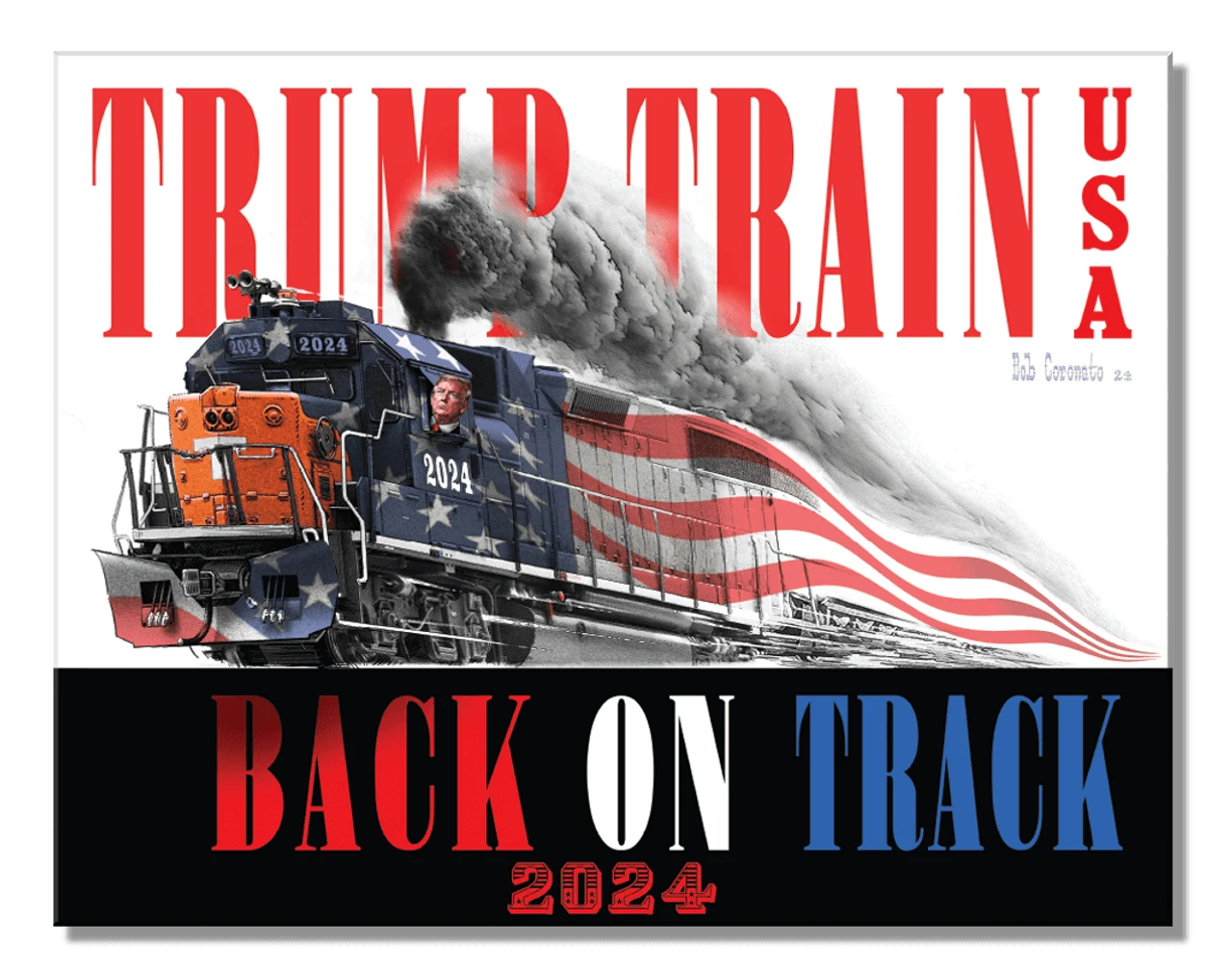 Desperate Enterprises Trump Train Tin Sign SG2884