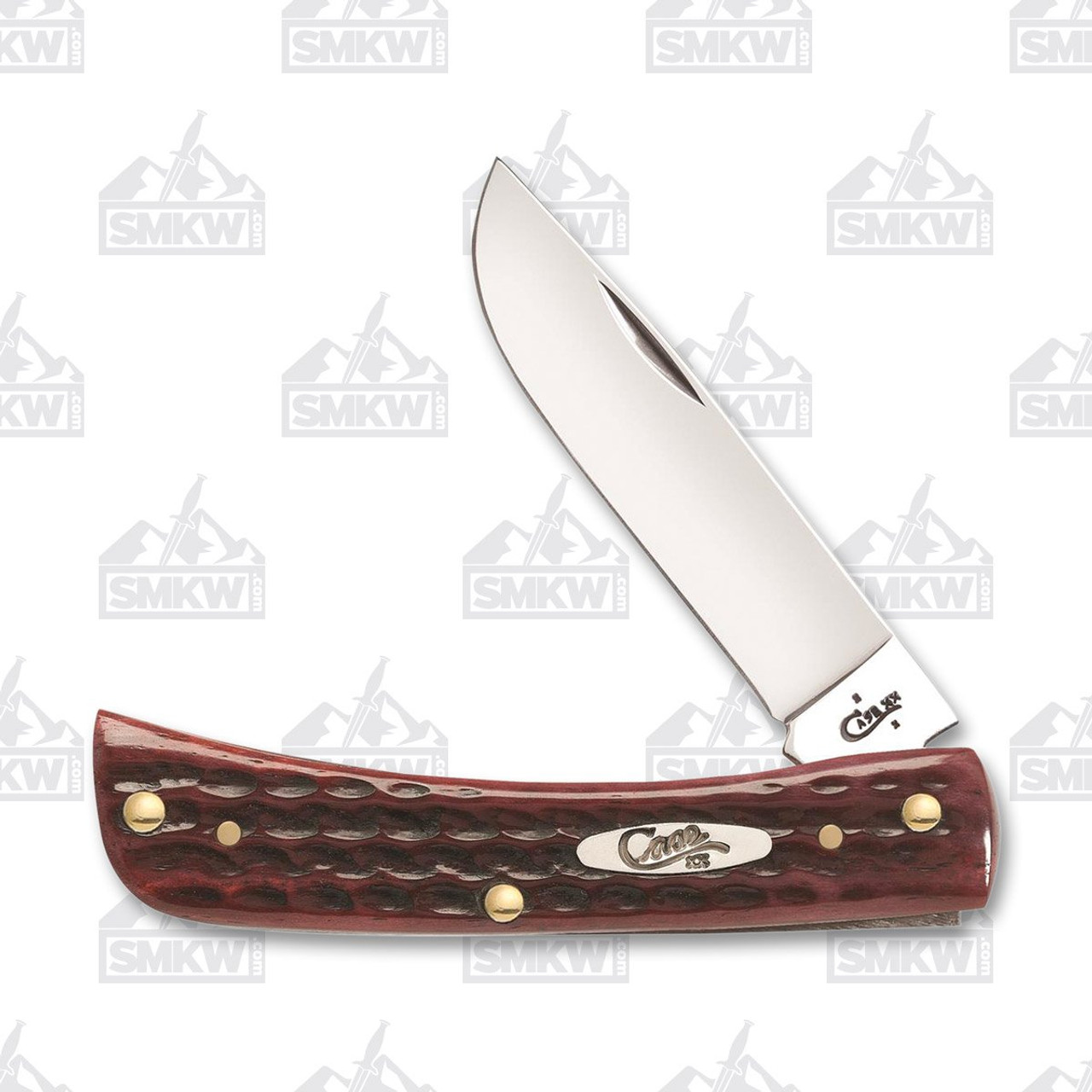 Case XX Sod Buster Jr Folding Knife Pocket Worn Old Red Bone 