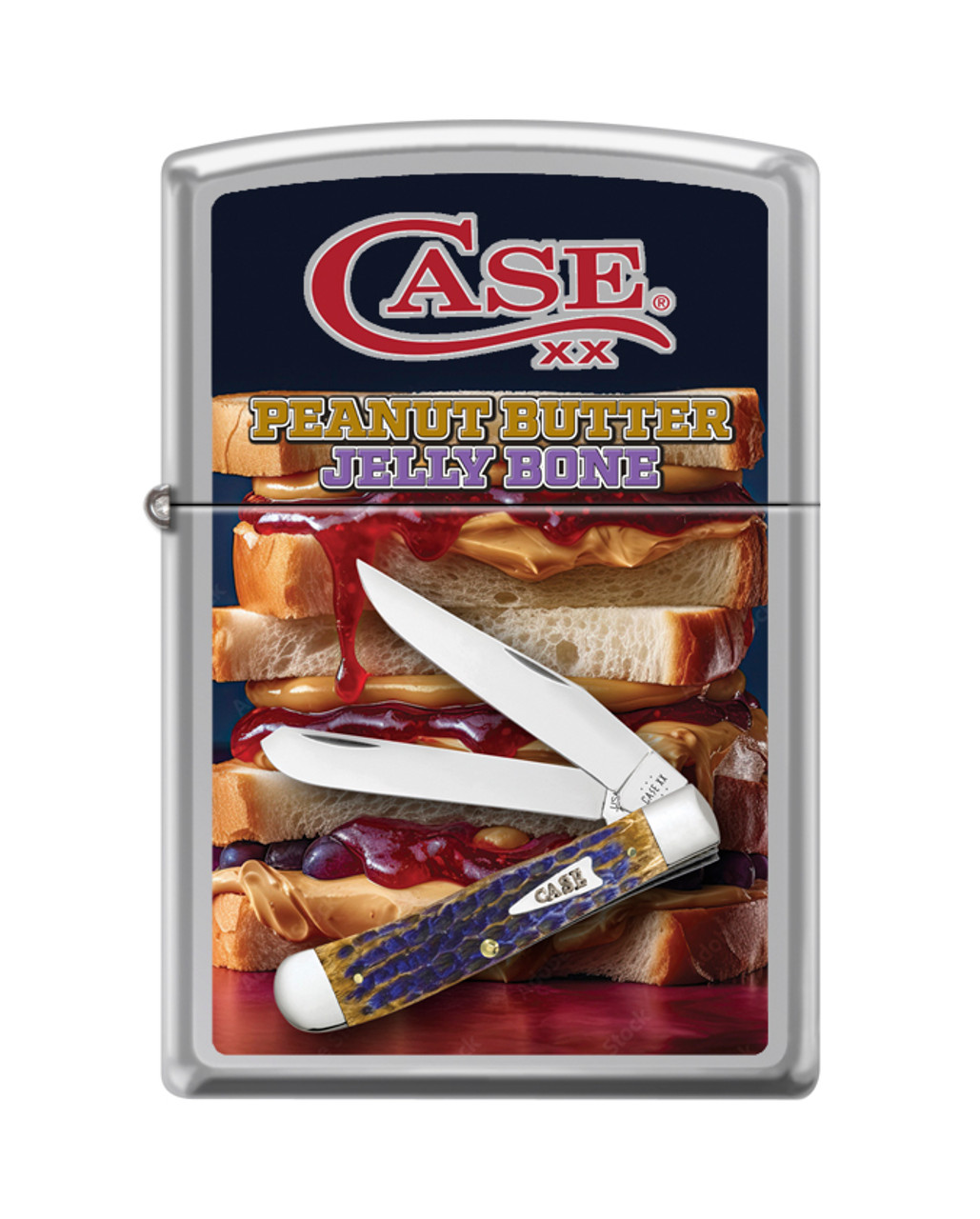 lippy☆ Zippo Lighter Case XX Peanut Butter and Jelly Bone Trapper