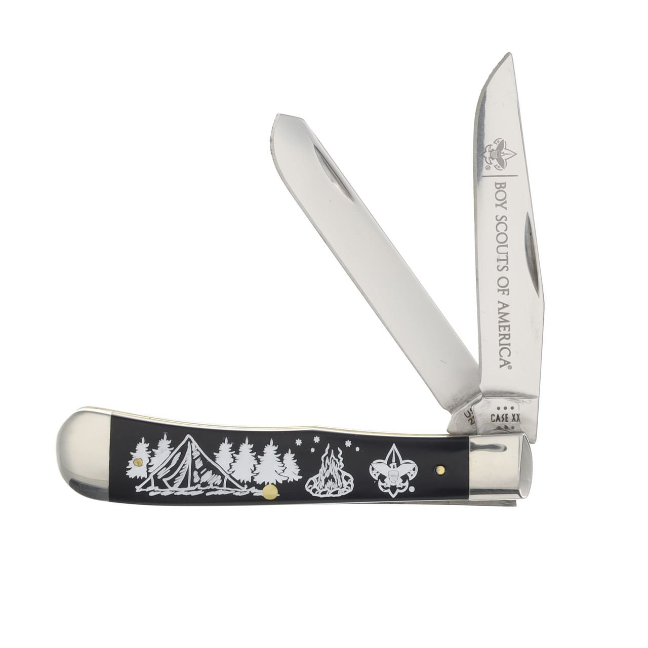 Case XX Boy Scouts of America Smooth Black Synthetic Campfire