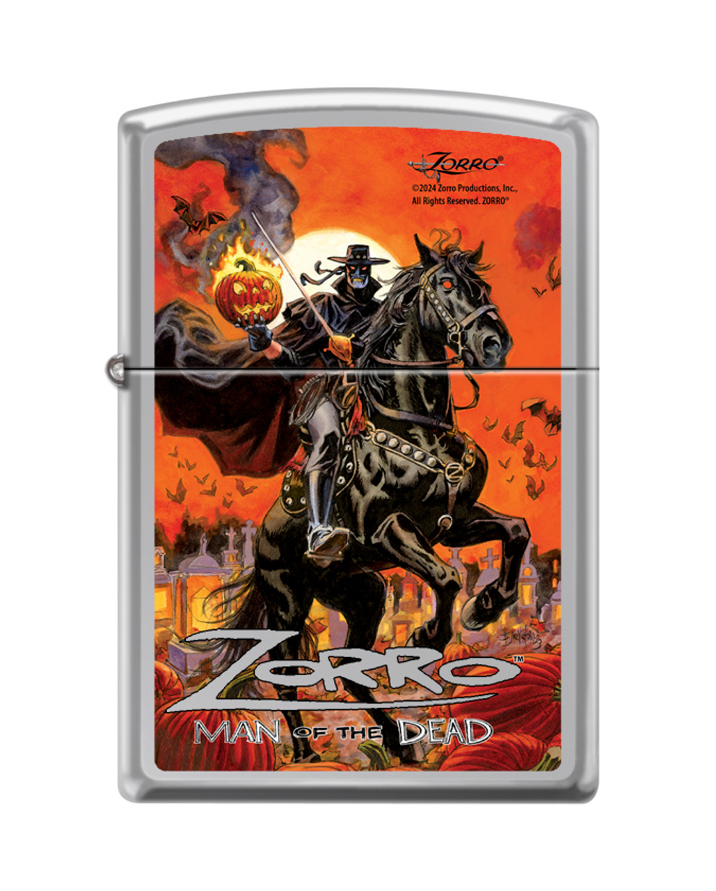Zippo Zorro Man of the Dead Jack O Lantern Halloween 2024