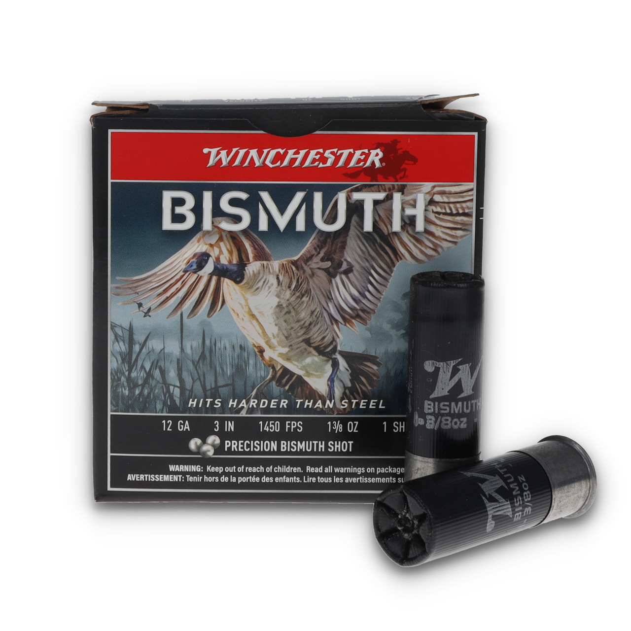 Winchester Waterfowl Bismuth 12 Gauge 3in 1-3/8oz #1 Shot Ammo 25rds