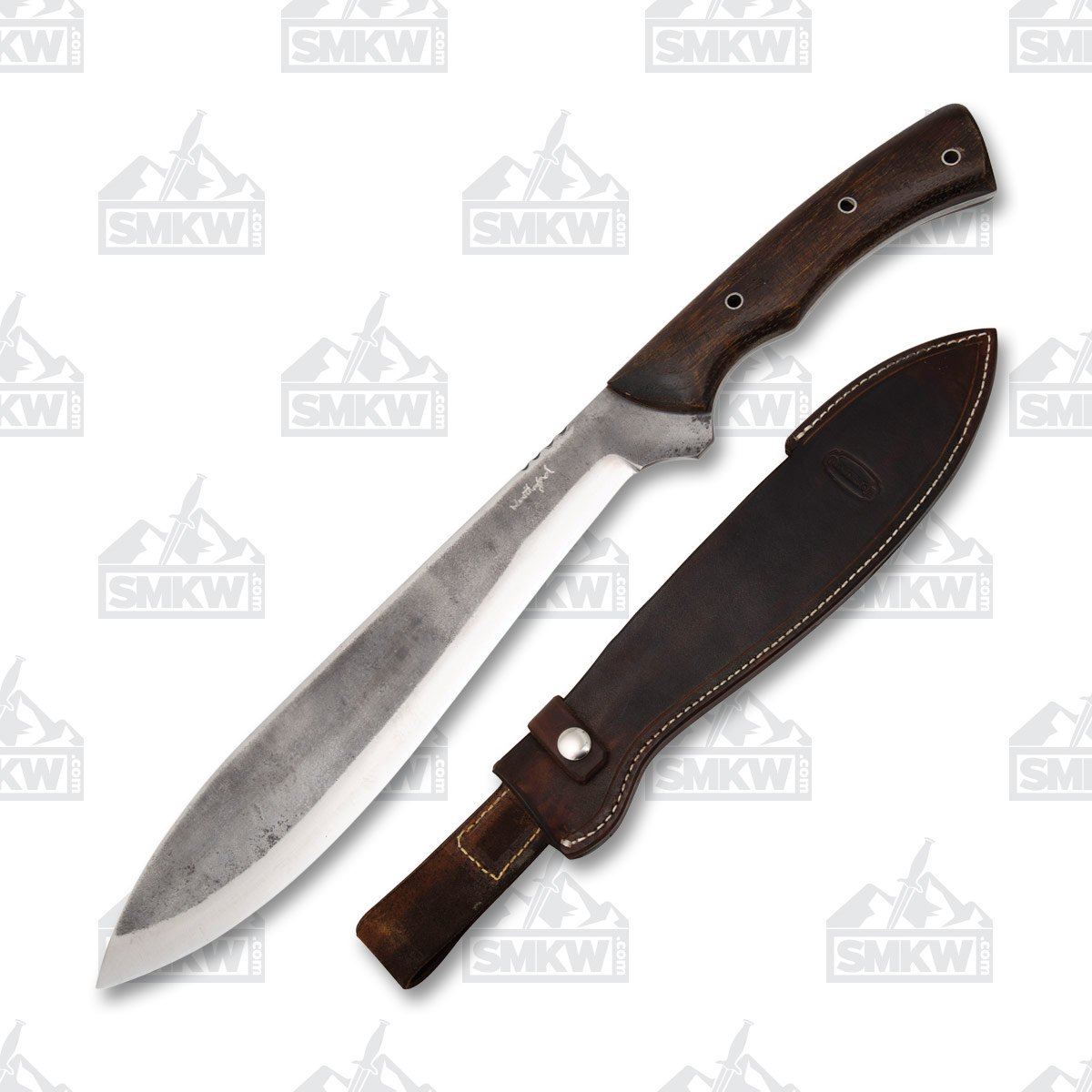 Weatherford Kukri Chopper 1095 Carbon Steel Bushcraft Blade - Hickory