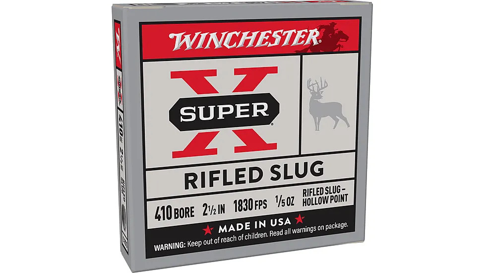Winchester Super-X 410 Gauge 5 Rounds 2-1/2in Super-X Rifled Slug HP 1/5oz