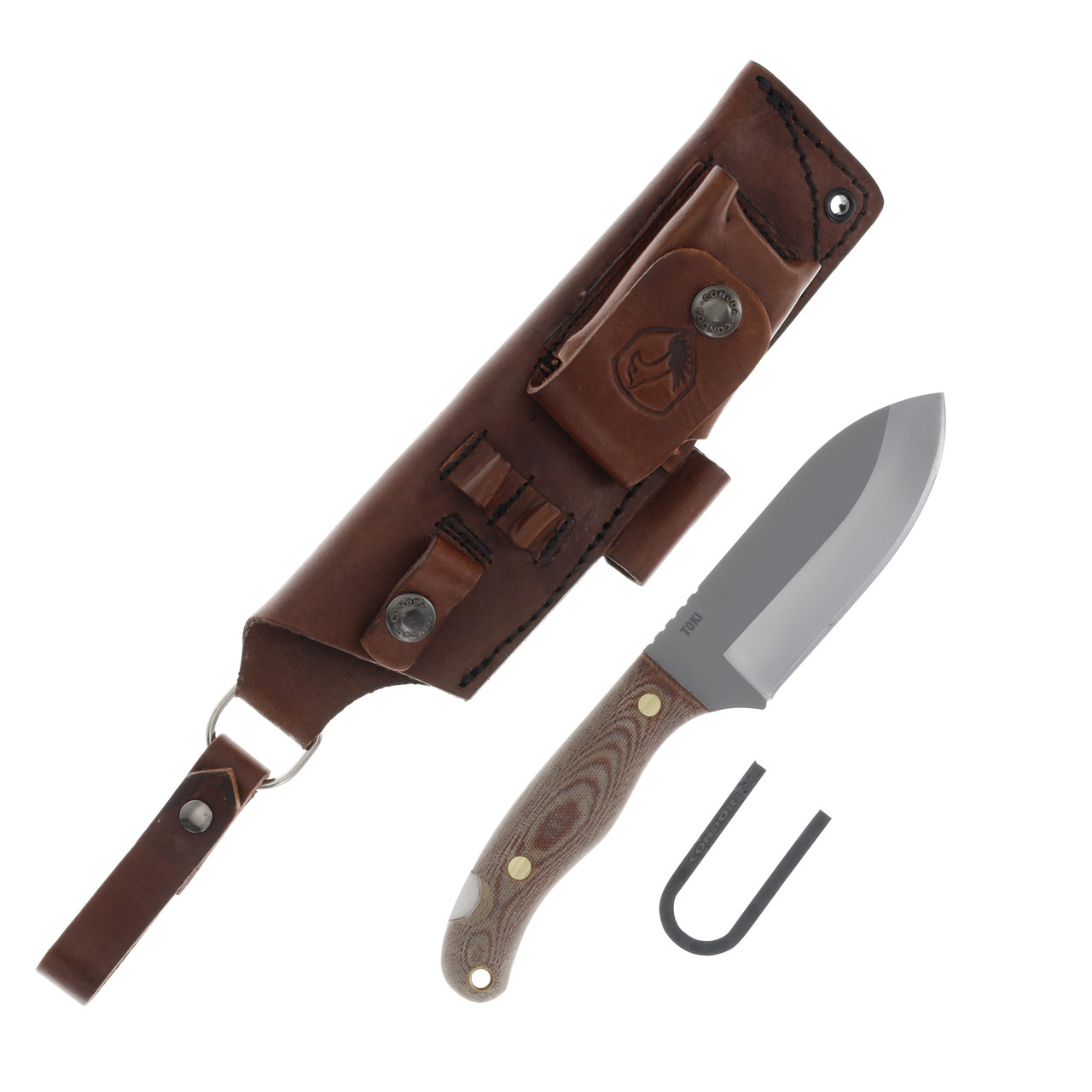 Condor Tool and Knife Toki Fixed Blade Knife Micarta 4.7in Drop