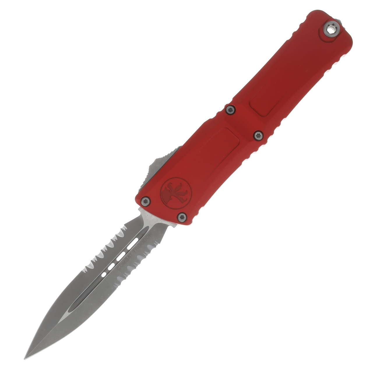 Microtech Combat Troodon DE Gen III Red Apocalyptic Partial Serrated