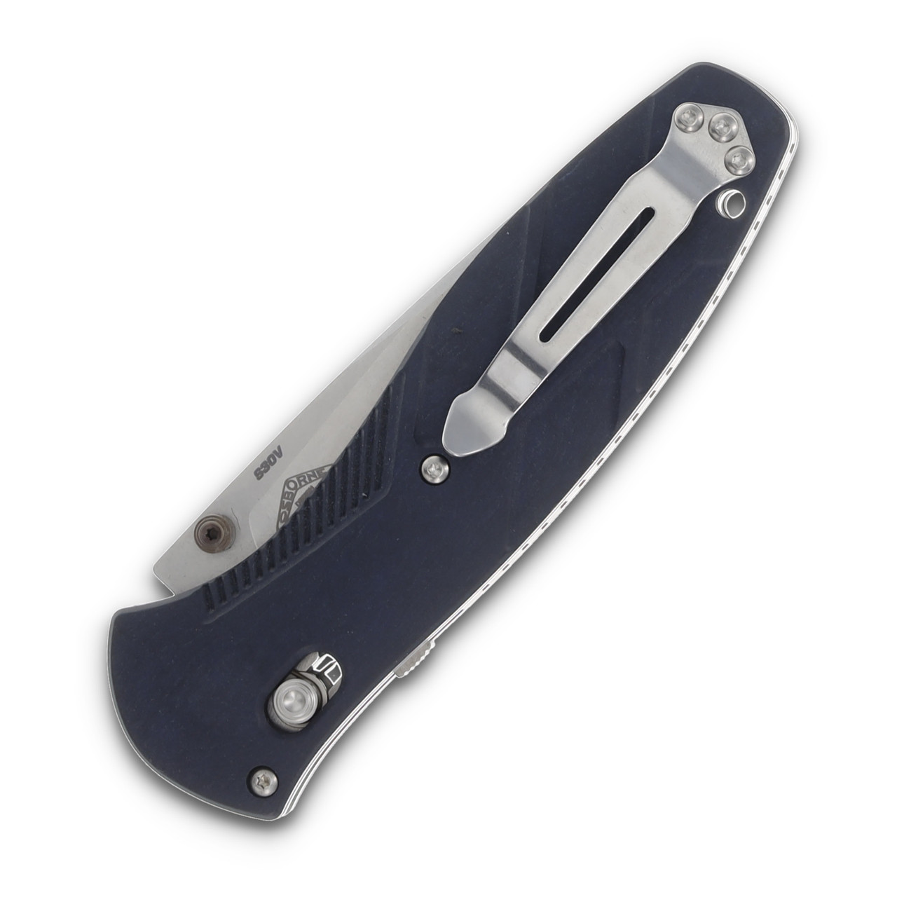 Benchmade Osborne Barrage AXIS Assist Blue Canyon Richlite