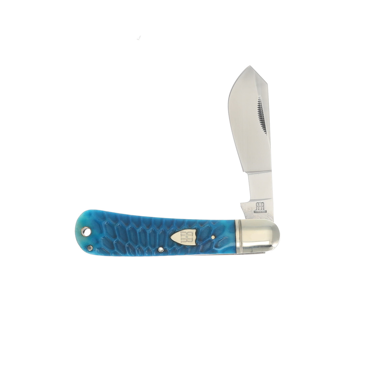 Rough Rider Cotton Sampler Blue Dragon Bone Folding Knife RR2717